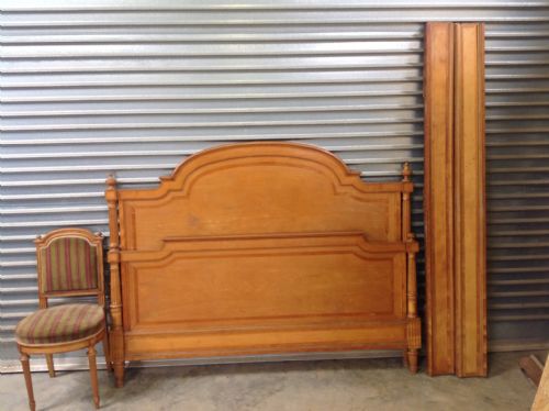 a rare pale bed by krieger of paris - CATEGORY: ANTIQUE BEDS - DATED 1880