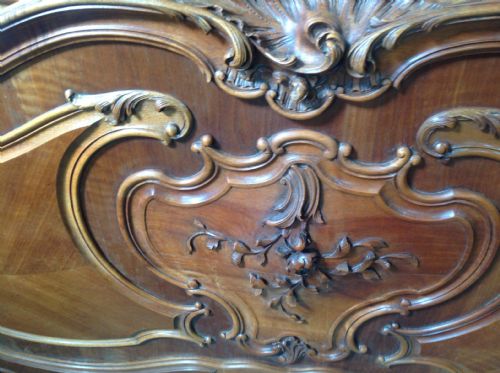 FRENCH WALNUT BED - ADDITIONAL PHOTO 2