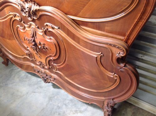 FRENCH WALNUT BED - ADDITIONAL PHOTO 4