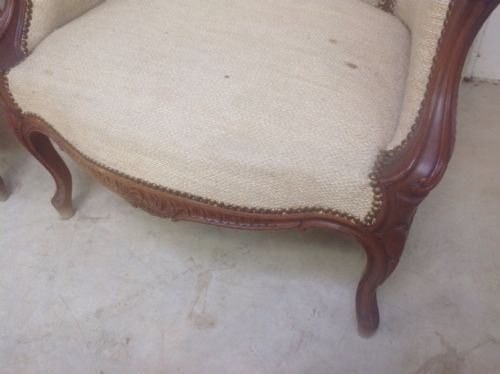 PAIR OF WALNUT ARMCHAIRS - ADDITIONAL PHOTO 1