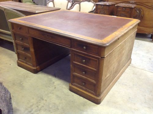 golden oak partners desk - CATEGORY: ANTIQUE DESKS - DATED 1890