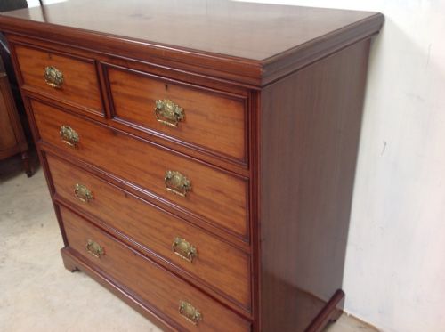 EDWARDIAN CHEST OF DRAWERS - ADDITIONAL PHOTO 5