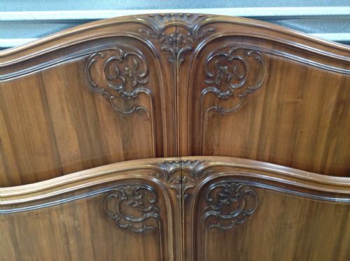 FRENCH KING SIZE BED IN WALNUT BEDROOM SUITE - ADDITIONAL PHOTO 1