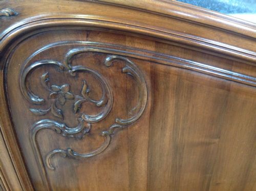 FRENCH KING SIZE BED IN WALNUT BEDROOM SUITE - ADDITIONAL PHOTO 2