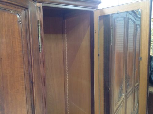 FRENCH KING SIZE BED IN WALNUT BEDROOM SUITE - ADDITIONAL PHOTO 9