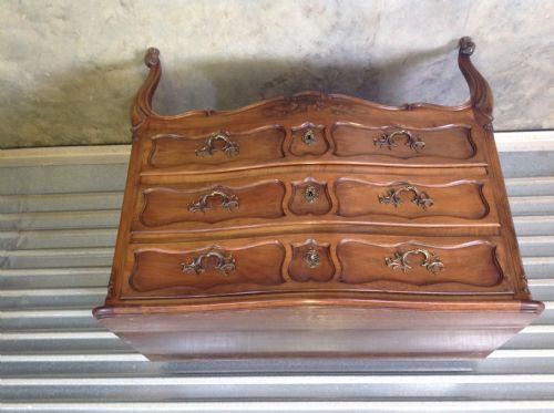 FRENCH KING SIZE BED IN WALNUT BEDROOM SUITE - ADDITIONAL PHOTO 10