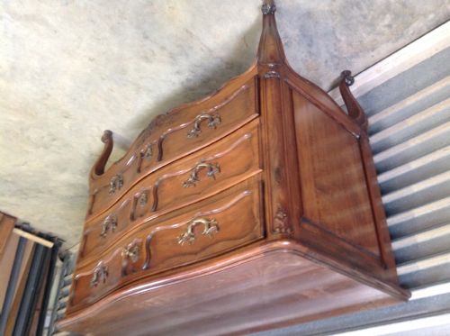 FRENCH KING SIZE BED IN WALNUT BEDROOM SUITE - ADDITIONAL PHOTO 11