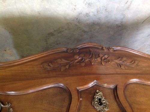 FRENCH KING SIZE BED IN WALNUT BEDROOM SUITE - ADDITIONAL PHOTO 13