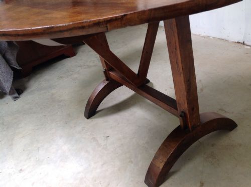 FRENCH WINE TABLE IN WALNUT - ADDITIONAL PHOTO 2