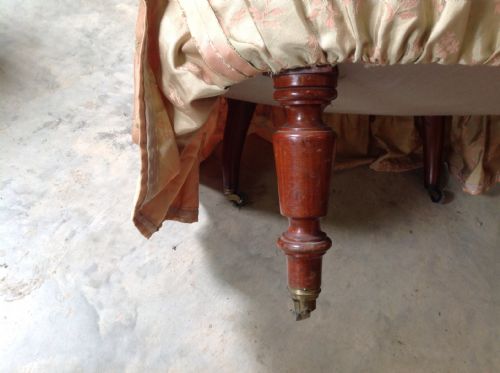 PAIR OF FRENCH TUB CHAIRS AND MATCHING ROUND STOOL - ADDITIONAL PHOTO 3
