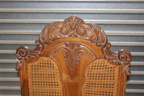 SET OF 8 WALNUT CHAIRS - ADDITIONAL PHOTO 1