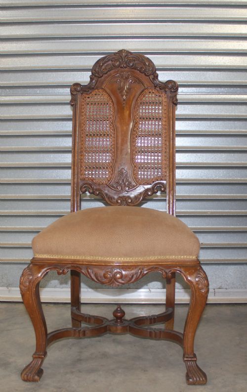 SET OF 8 WALNUT CHAIRS - ADDITIONAL PHOTO 8