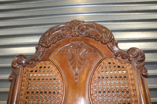 SET OF 8 WALNUT CHAIRS - ADDITIONAL PHOTO 9