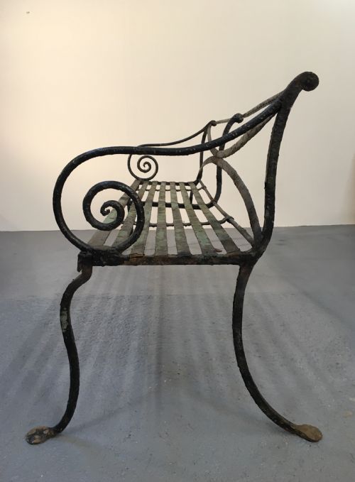 Rare Scottish Regency Garden Bench