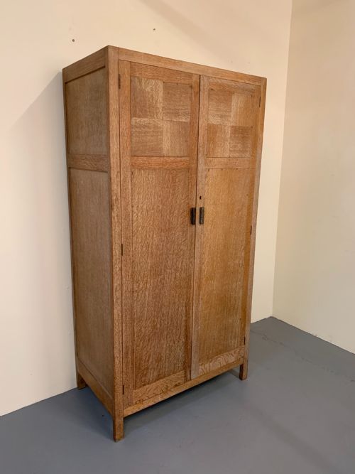 Heals Limed Oak Wardrobe