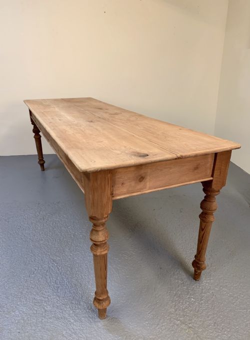 Large Scottish Pine Kitchen Table