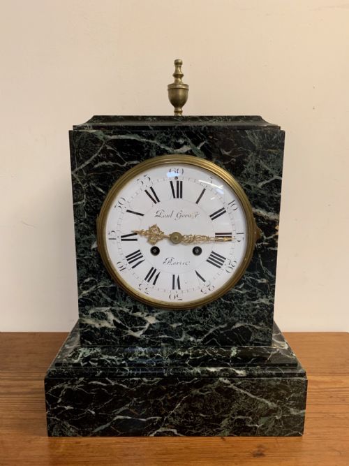 Impressive Large Marble Mantle Clock