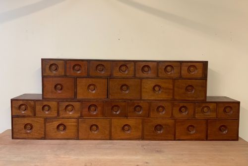 Large Twin Bank of Seed Drawers