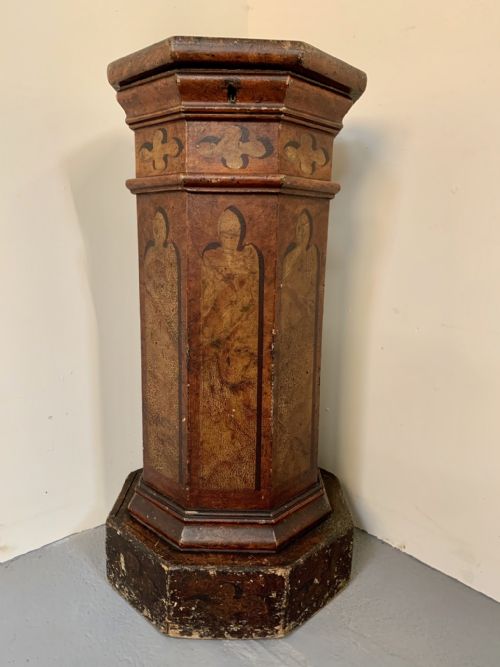 Pine Plinth in Original Paint
