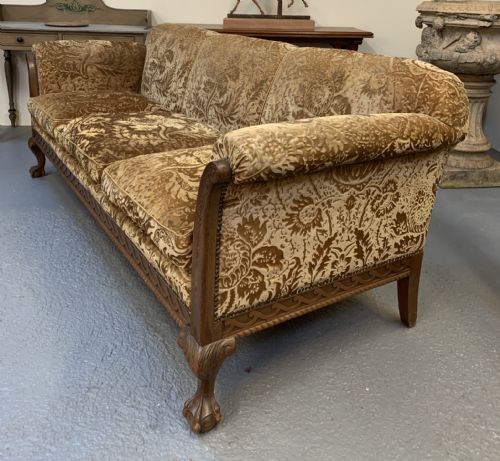 Excellent Large Walnut Sofa