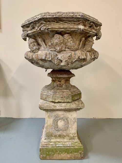 Rare Garnkirk Garden Urn on Plinth