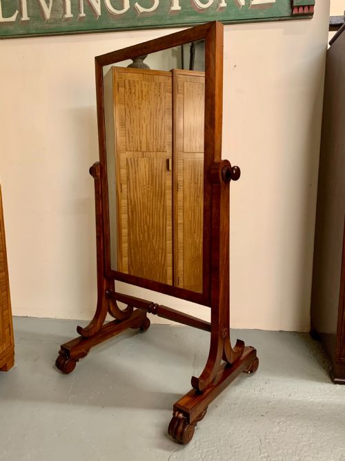 William IV Cheval Mirror