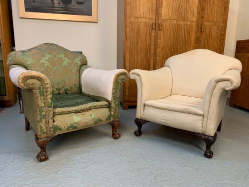 Pair Country House Armchairs