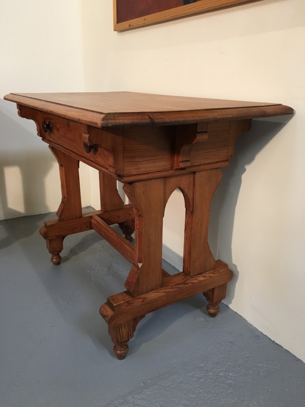 Pair Scottish gothic side tables  View II