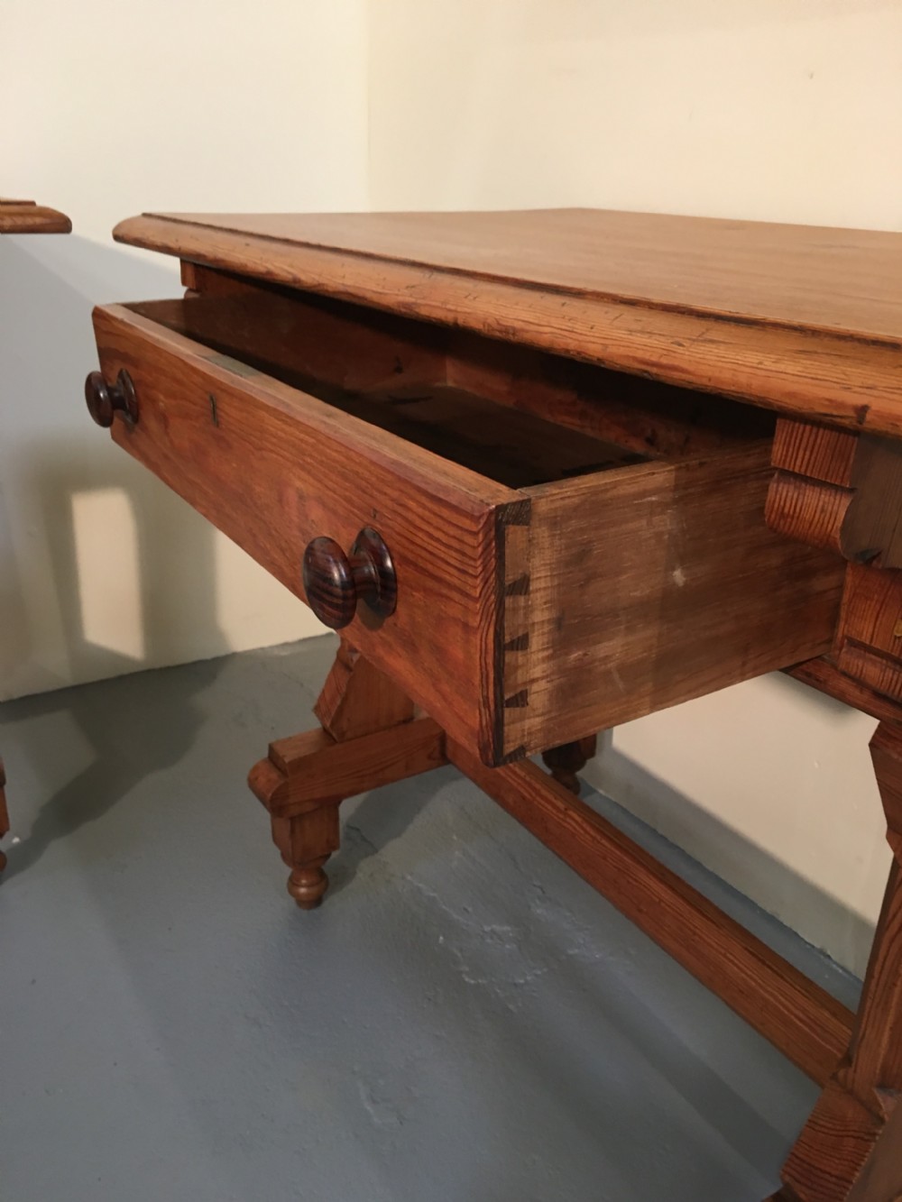 Pair Scottish gothic side tables  View V