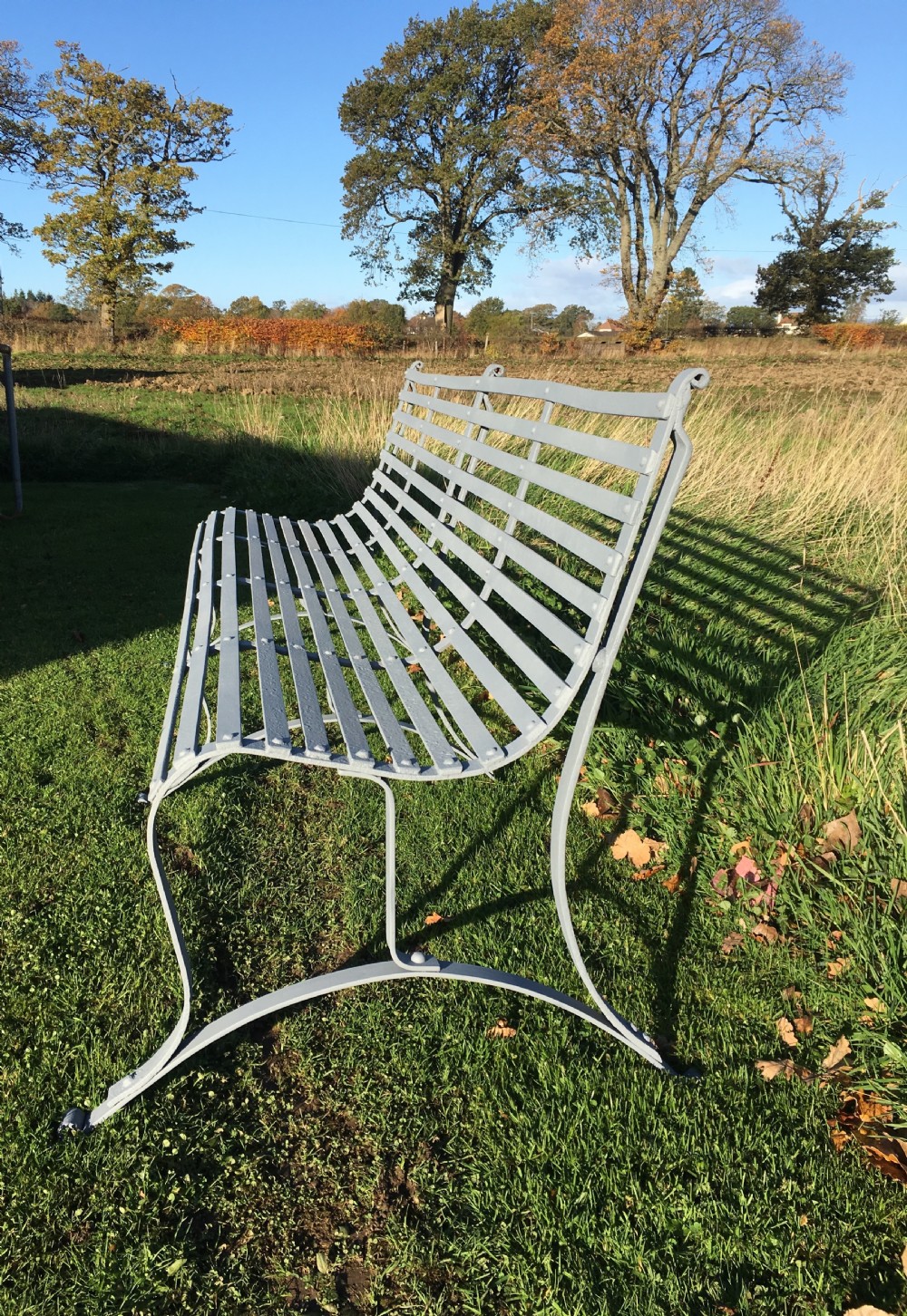 Regency strap work garden bench View II