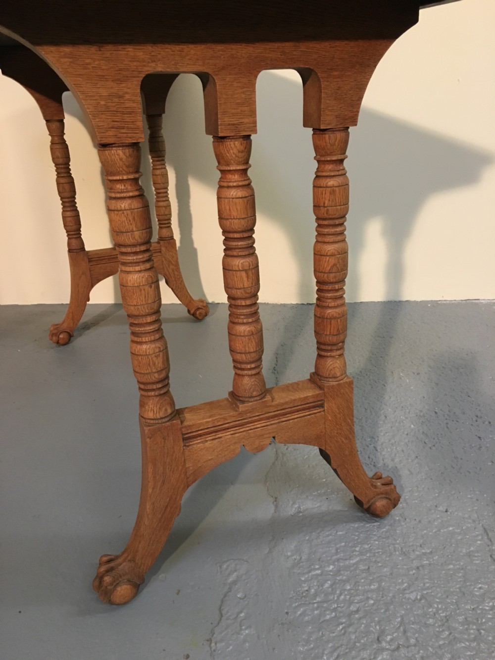 Bleached oak console table  View II