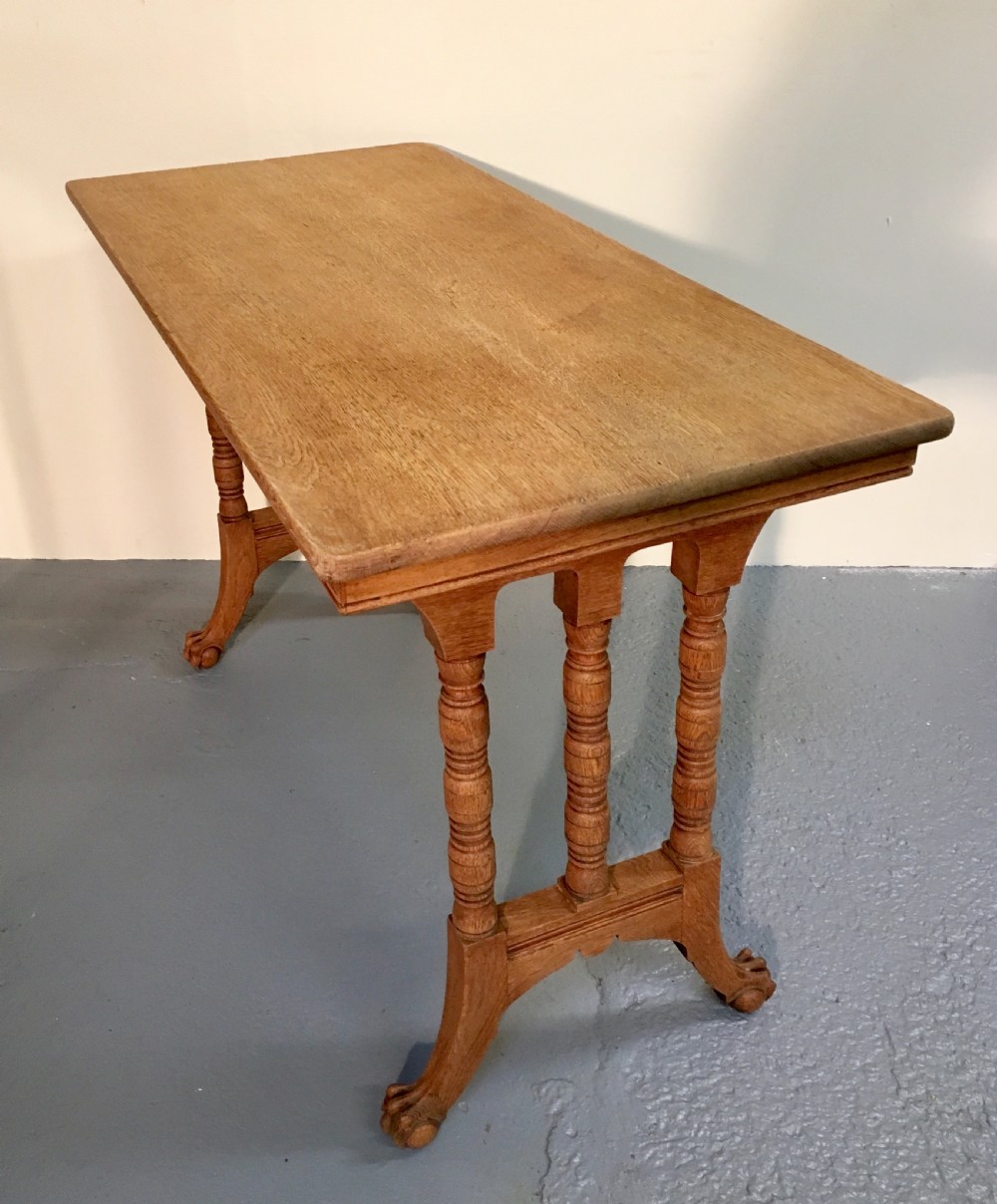 Bleached oak console table  View III