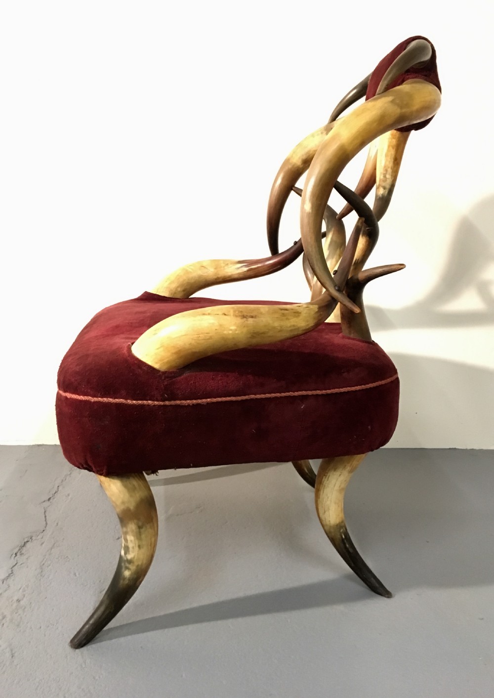 Rare large Scottish horn chair View IV