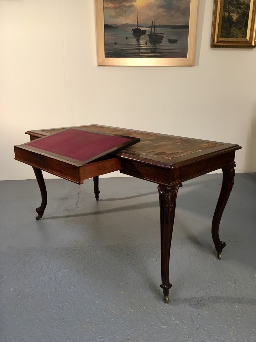 Superb rosewood writing table