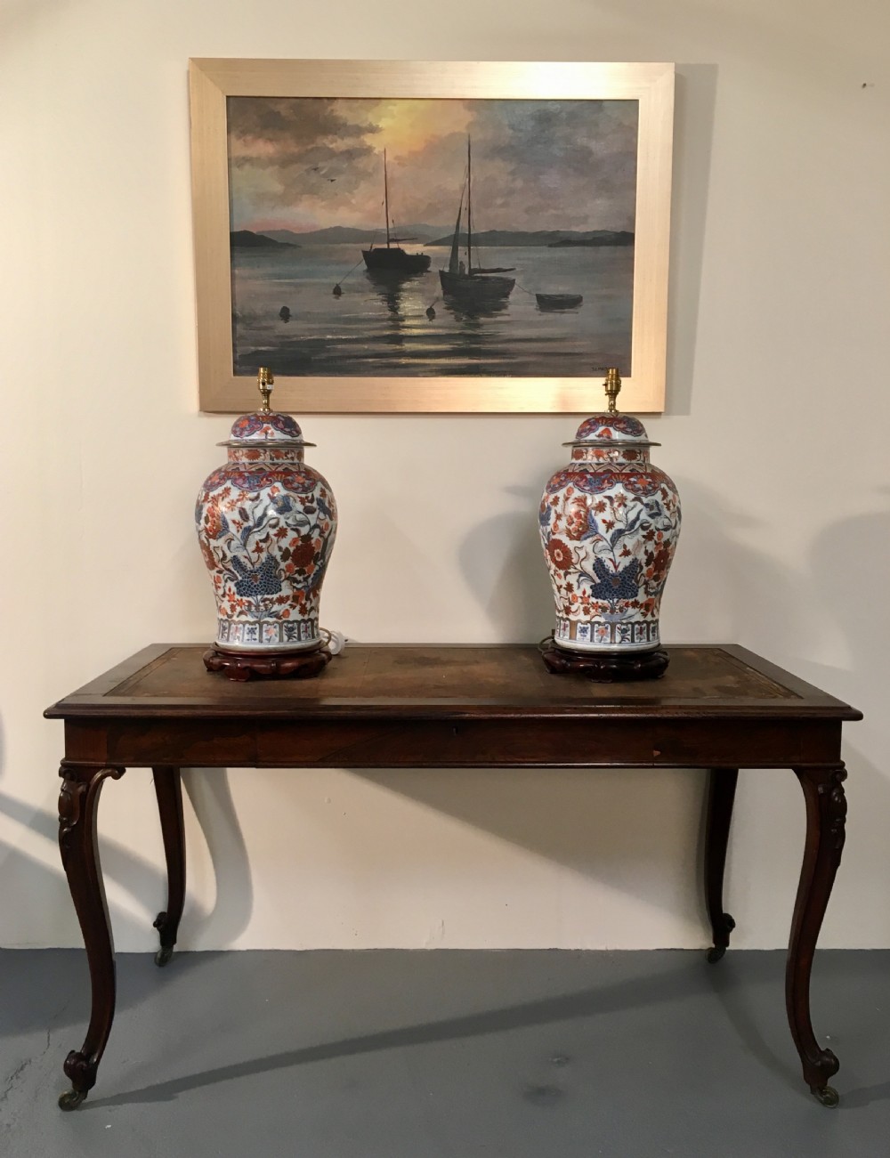 Superb rosewood writing table View VI