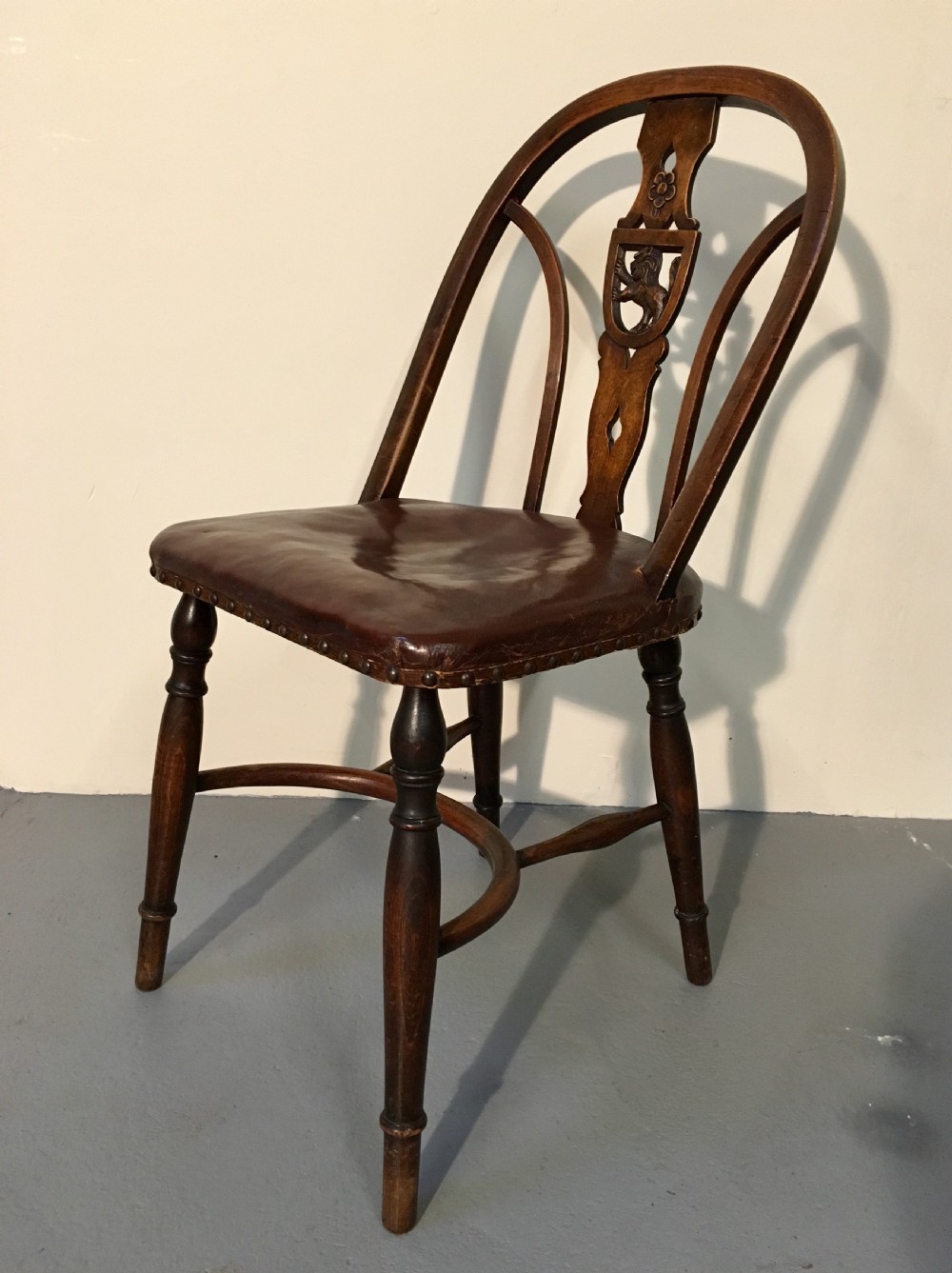 Six English beech kitchen chairs  View II