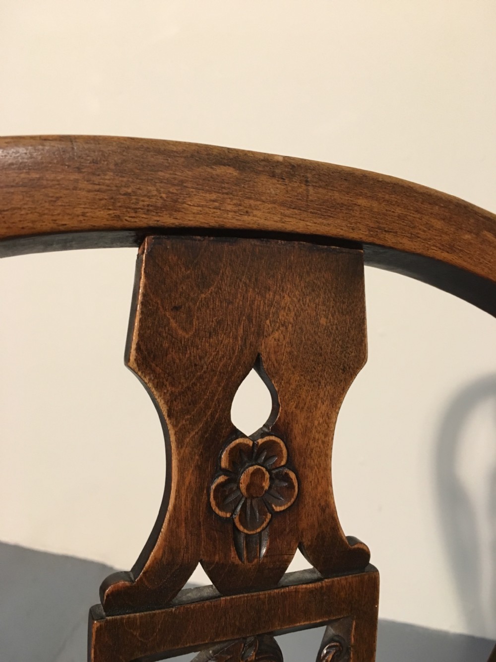 Six English beech kitchen chairs  View VIII