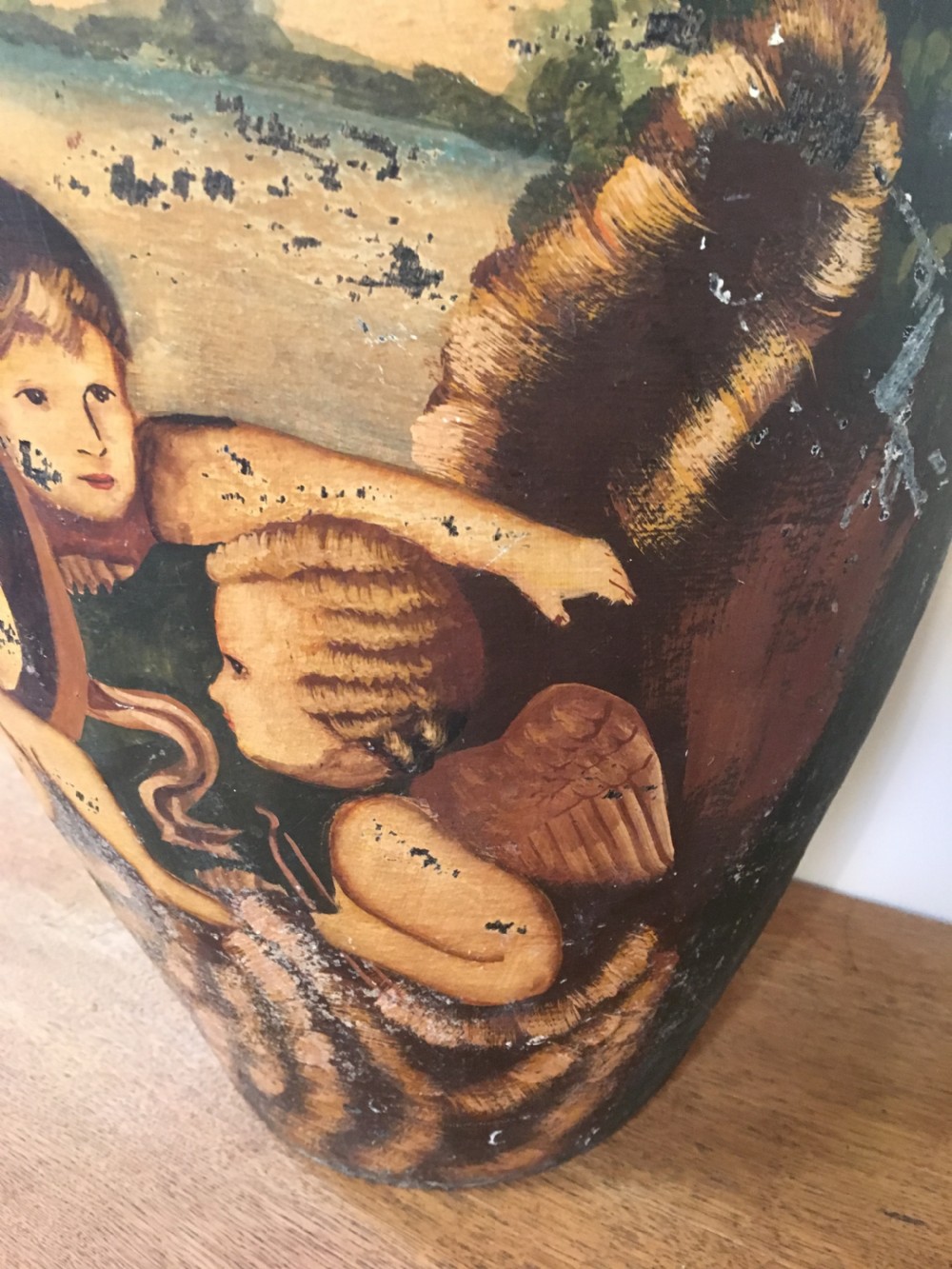Huge decorated terracotta urn View IV
