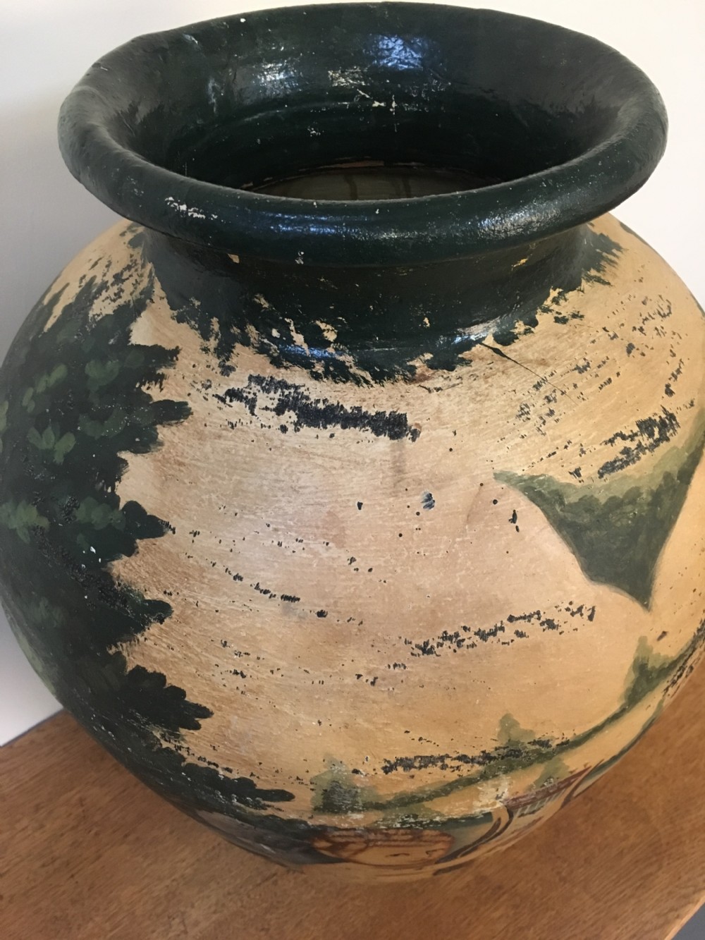 Huge decorated terracotta urn View VI