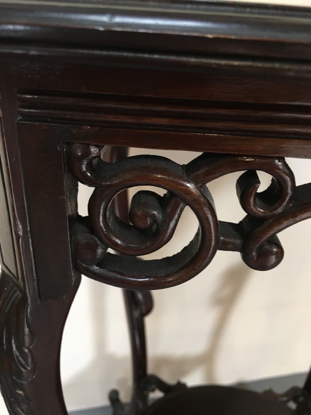 Good Chinese hardwood lamp table View III