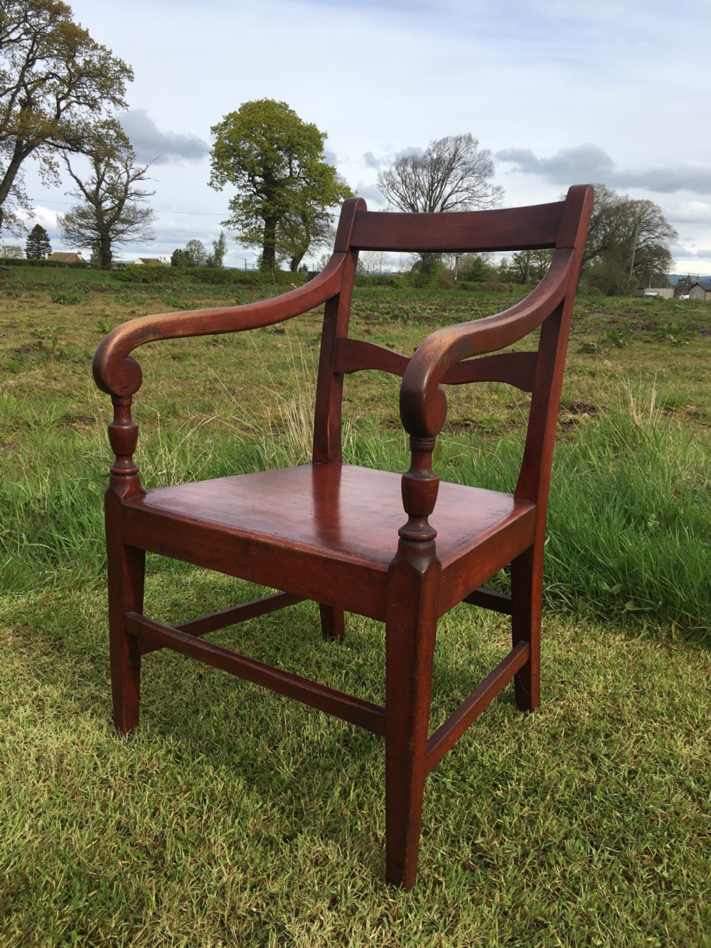 Scottish vernacular armchair in original paint 