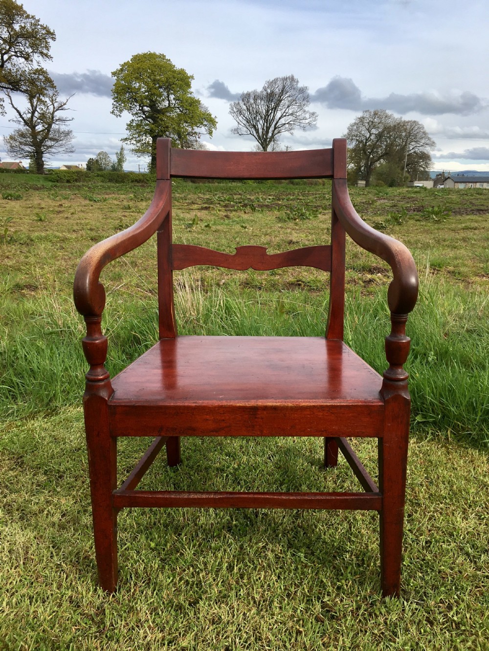 Scottish vernacular armchair in original paint  View V