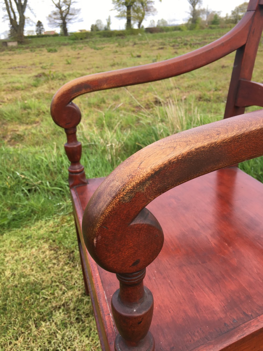 Scottish vernacular armchair in original paint  View X