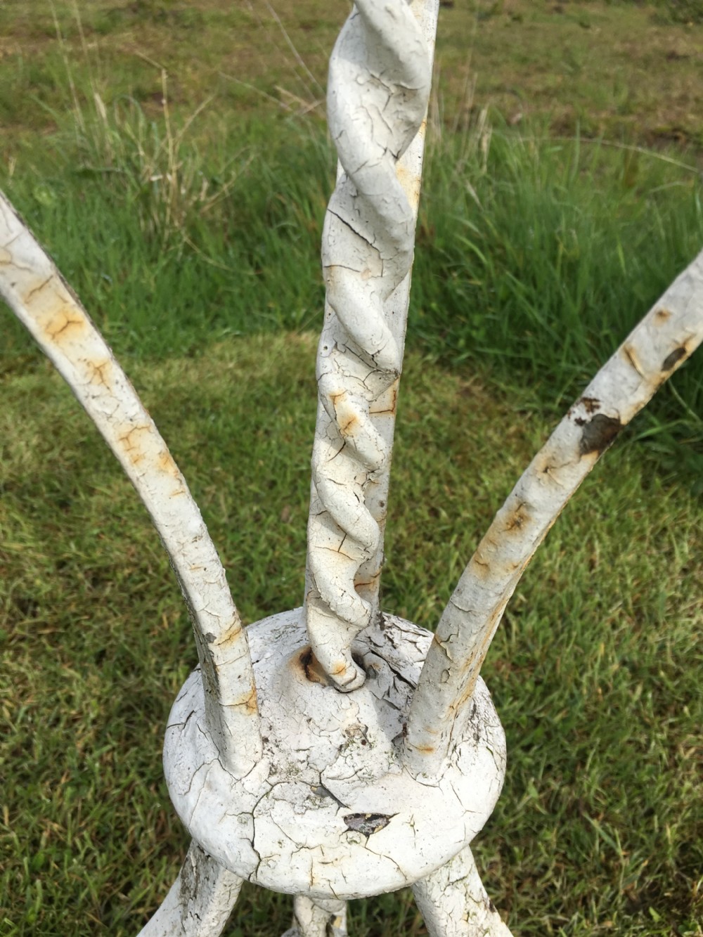 Good wrought iron garden table  View V