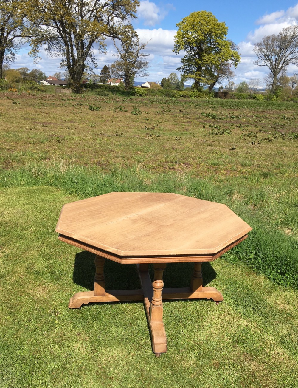 Dry oak gothic centre table  View II