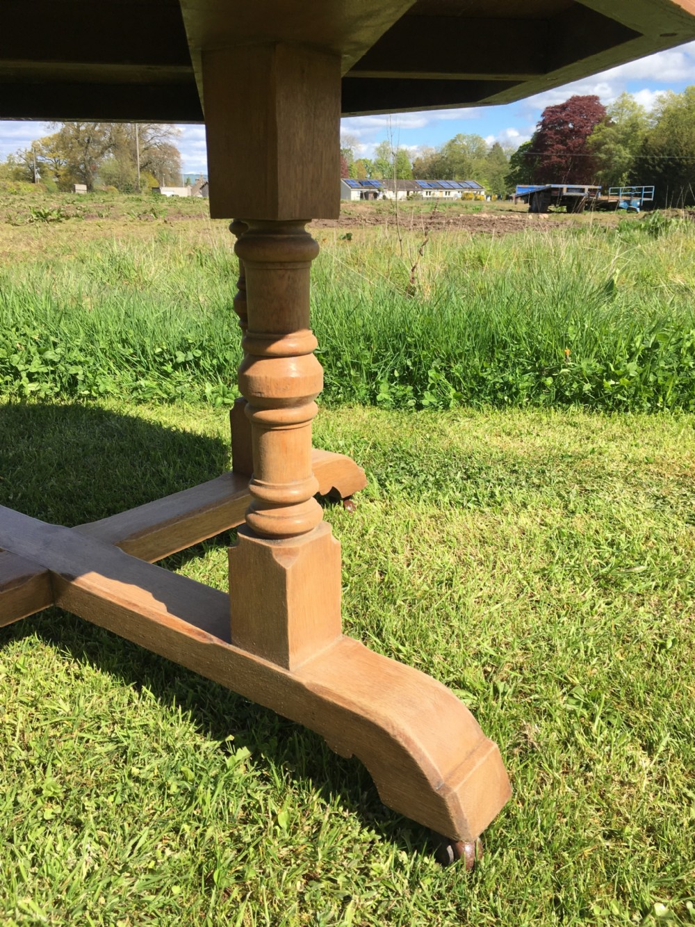 Dry oak gothic centre table  View IV