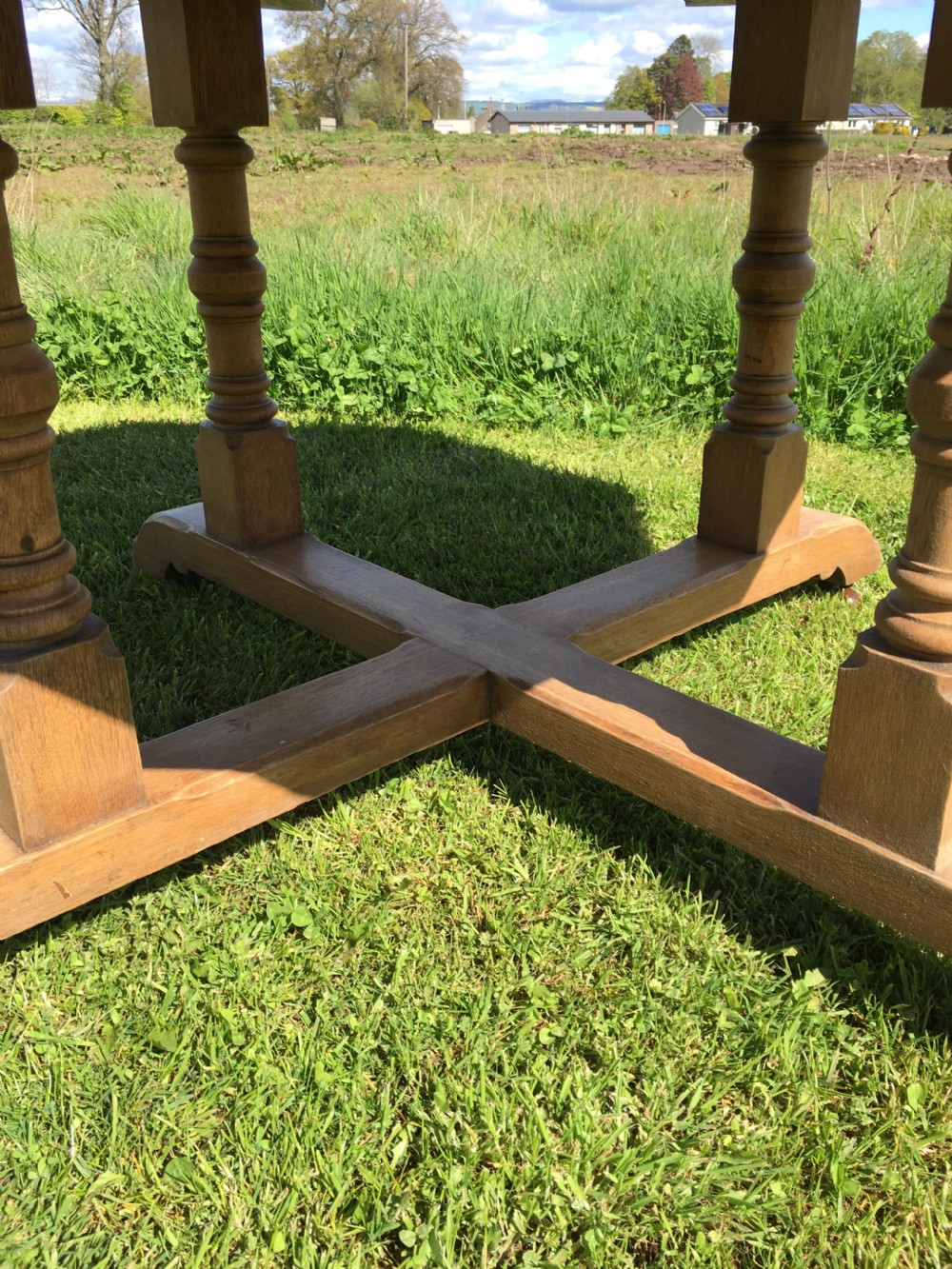 Dry oak gothic centre table  View V