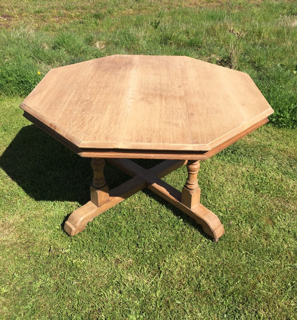 Dry oak gothic centre table  View VIII