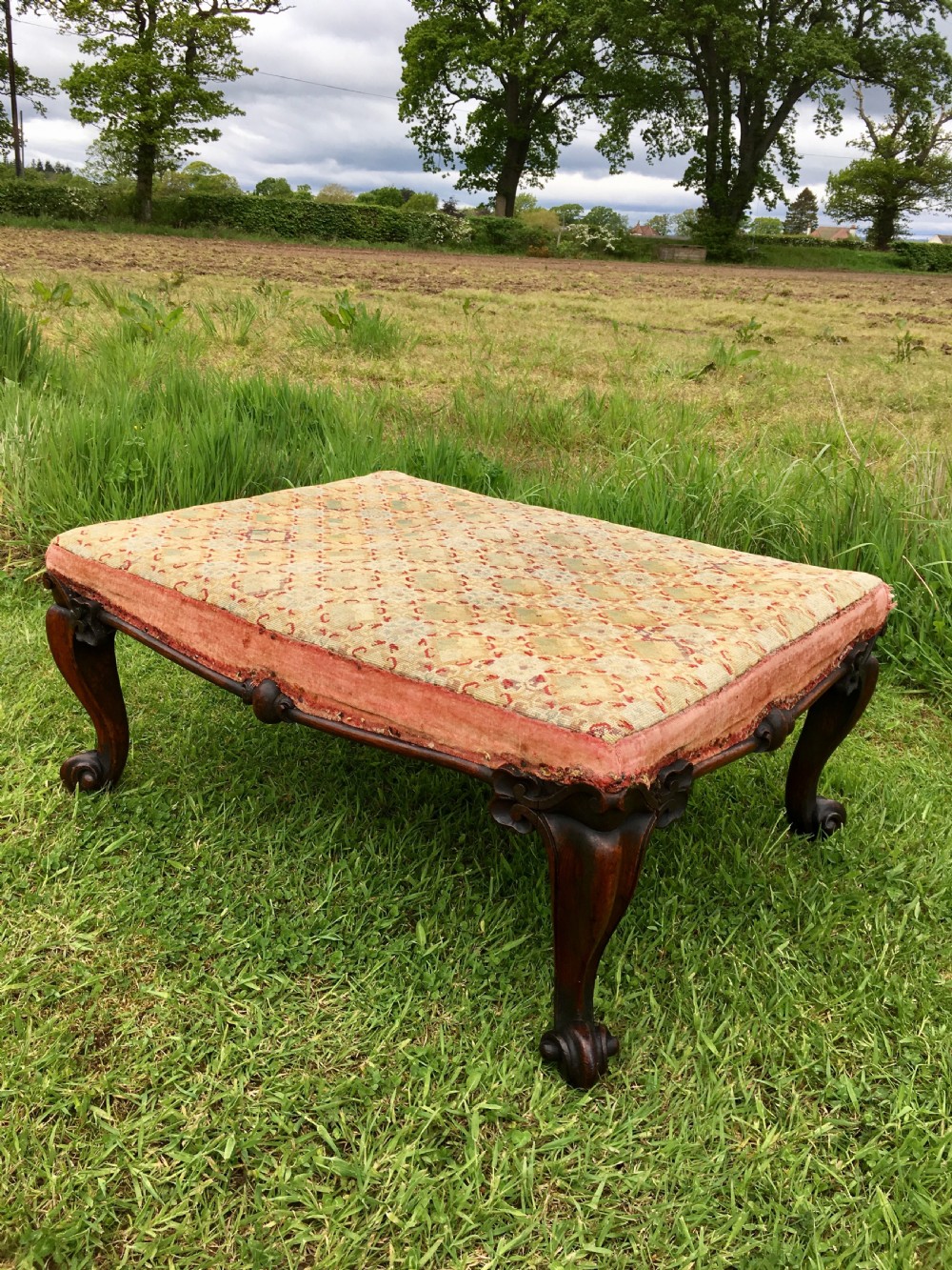 Rosewood centre stool 