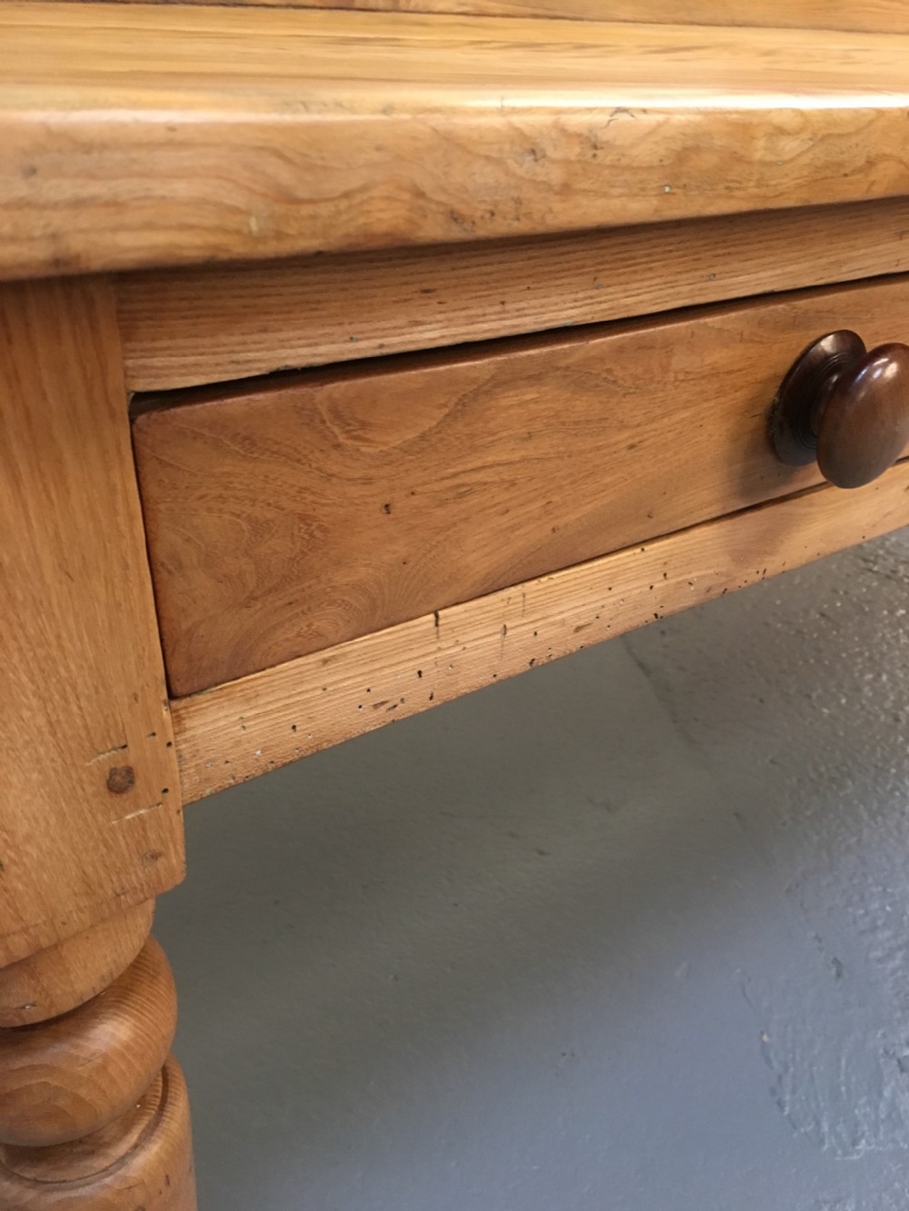Rare Scottish elm serving table  View V